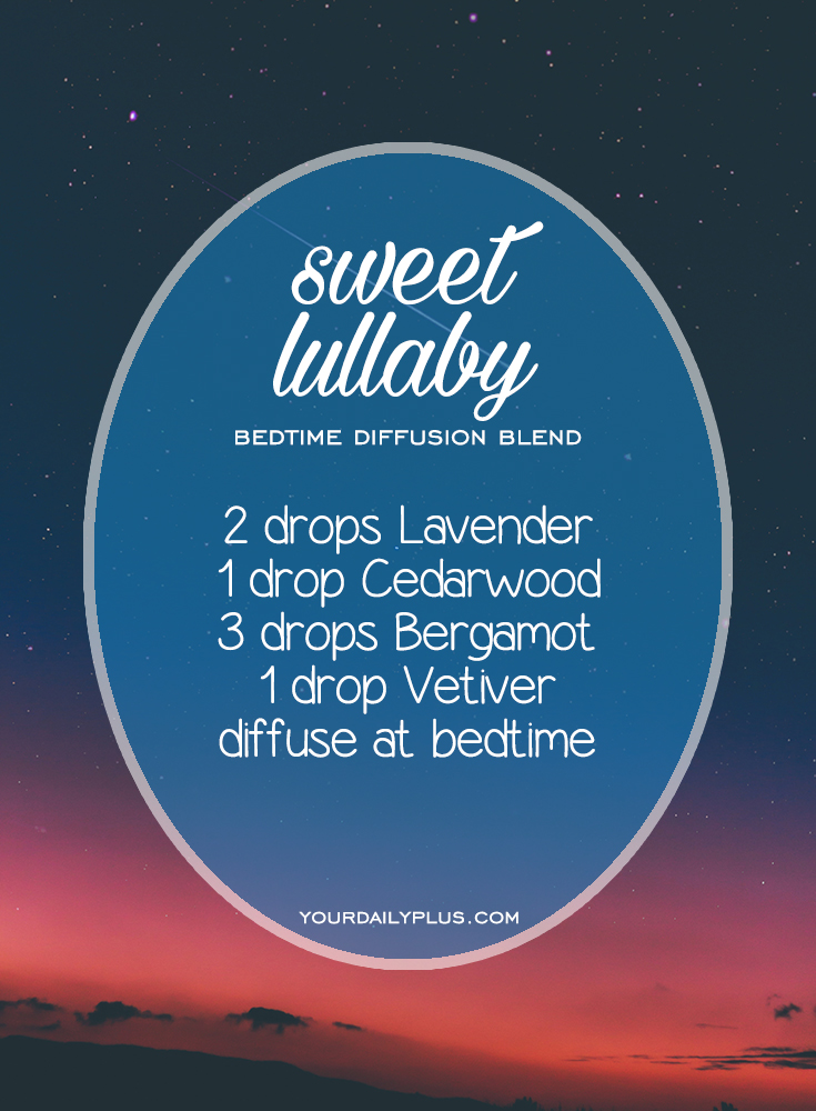 Having trouble sleeping? Try these essential oils for deep sleep that promote relaxation and a restful sleeping environment. Sweet Lullaby diffusion blend with Lavender, Cedarwood, Bergamot and Vetiver.